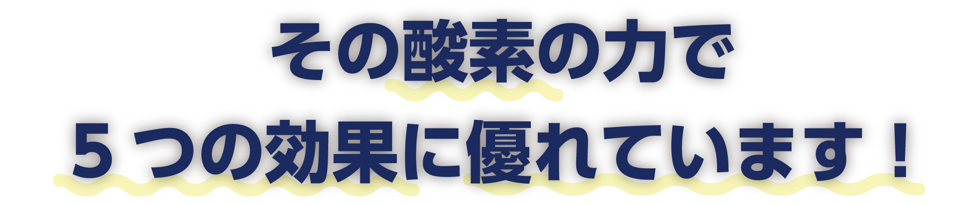 その酵素の力で5つの効果に優れています！